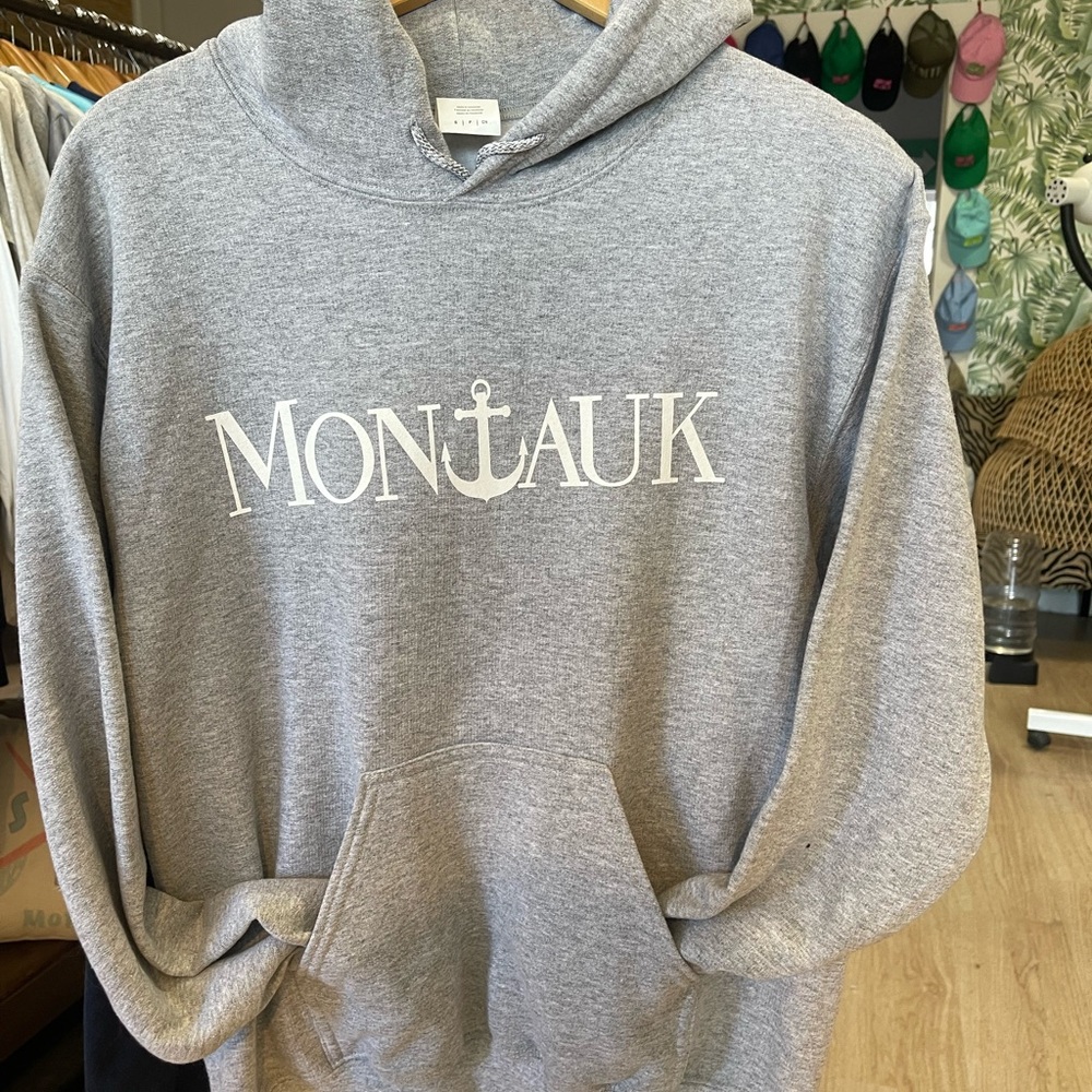 Gray Montauk Hoodie